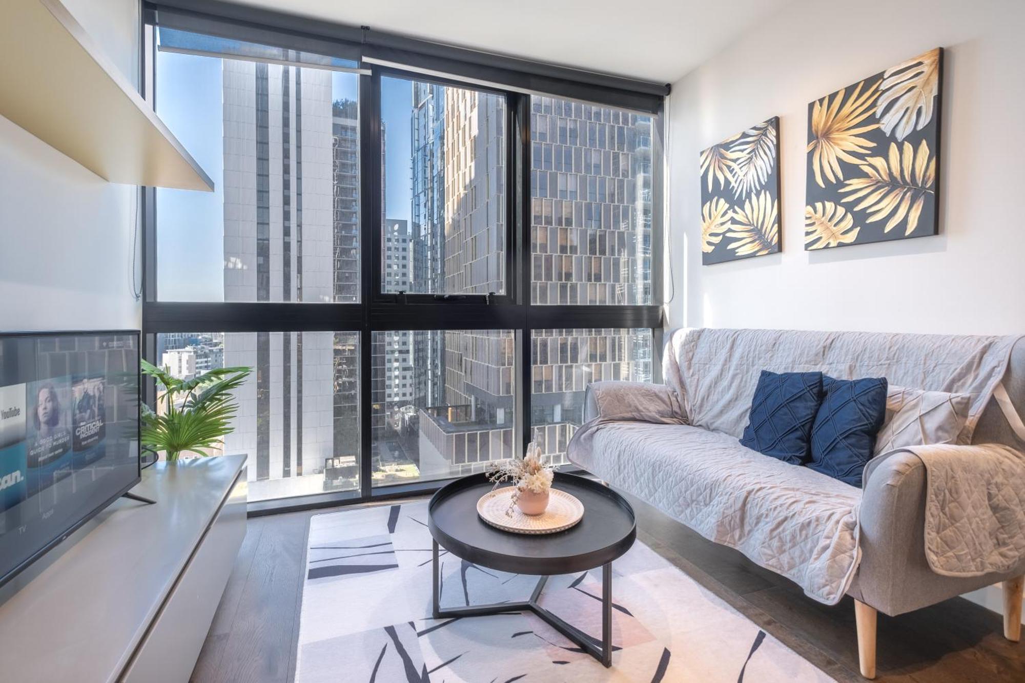 Relaxed 1Br1Ba City View Apt Wifi In Cbd Мелбърн Екстериор снимка